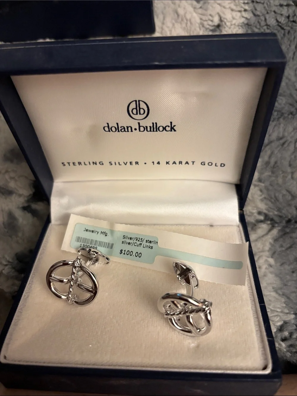 Dolan + Bullock Sterling Silver Knot Cufflinks - Silver